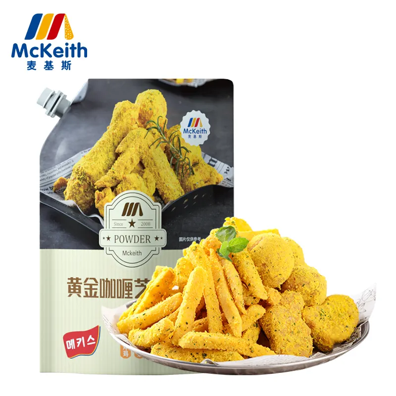 500g Fried Chicken Powder Seasoning Powder Curry Flavor Cheese Powder 500g/20 bags/ Carton Korean Style HACCP ISO QS