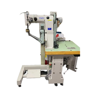 Machine à coudre industrielle KINGLEO automatique multi-points à point noué 301 à une aiguille, à cylindre, pour cuir, chaussures et sacs 400