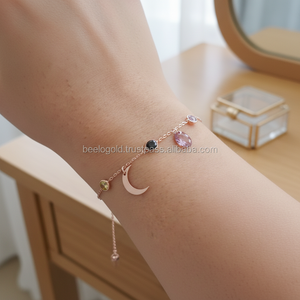 925พันเงินสเตอร์ลิงออกแบบสร้อยข้อมือเสี้ยว BSUMTB088 - Product Image 3