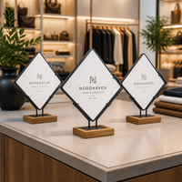 Support de présentation de table, porte-menu, panneau signalétique, plaque nominative pour la vente au détail, restaurants, hôtels, bureaux DCM DEM
