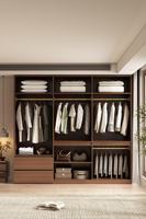 Armoire de rangement modulable avec portes miroir et éclairage LED pour espaces résidentiels et commerciaux