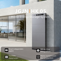 H05K Ultra-tipis 155mm Al-in-One Penyimpanan Energi Rumah Tangga 10kWh 15kWh 20kWh LiFePO4 Stasiun Daya yang Dapat Ditumpuk dengan Inverter Hibrida IP65
