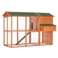 Cage à poulets individuelle en bois à plusieurs niveaux pour animaux de compagnie jardin extérieur