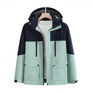 Chaqueta Deportiva de Invierno Personalizada para Hombre, con Capucha, Forro Polar, Impermeable y Resistente al Viento, Cierre Frontal con Cremallera, Logotipo Bordado - Product Image 4