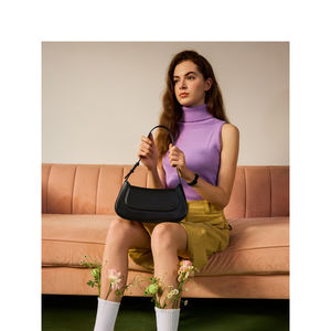 Fabricantes personalizados wholebag moda color sólido axila mujer bolso de hombro hecho a mano - Product Image 5