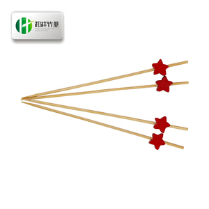 Eleganti Spiedini Decorativi in Bambù da 4,7 Pollici <span class=keywords><strong>con</strong></span> Foglie Verdi di Palma per Chic Cocktail Party all'Aperto - Product Image 5