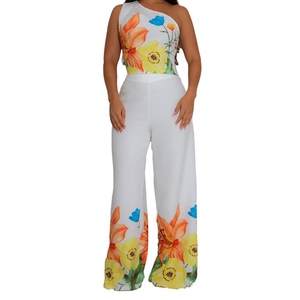 ชุดเซ็ตแฟชั่น 2 ชิ้น เสื้อเปิดไหล่แขนกุดทรงหรูหราสำหรับผู้หญิง และกางเกงขายาวทรงกระบอกผ้ายืด - Product Image 3