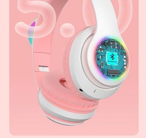 Auriculares para juegos con orejas de gato luminosas Cool <span class=keywords><strong>Puda</strong></span> STN28, superventas transfronterizos, batería de ultra larga duración, impermeables 5.0 - Product Image 6
