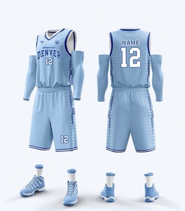 Tùy Chỉnh Chất Lượng Cao Bóng Rổ Mặc Thoáng Khí Bóng Rổ Đồng Phục Cho Bóng Rổ Jersey Có Thể Đảo Ngược Hoàng Gia Màu Xanh Hàng Đầu - Product Image 3