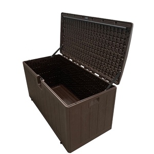 Patio Furniture 130 Gallon HDPE Waterproof Outdoor Garden Storage Deck Box