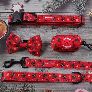 Conjunto de correa de <span class=keywords><strong>collar</strong></span> de perro de nuevo estilo 2025 con gancho de Metal acolchado de neopreno suave duradero fuerte logotipo personalizado conjunto de correa de perro - Product Image 6