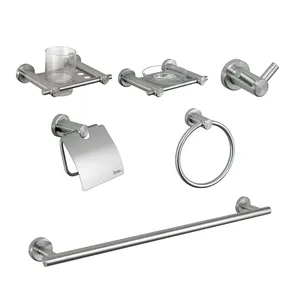 Accessories Set Kit Wall Mounted Towel Bar Towel Ring Stainless Steel accessories for bathroom and toilet Toilet Paper Holder