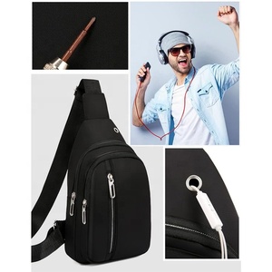 Sac à bandoulière <span class=keywords><strong>multi</strong></span>-fonction en nylon pour hommes et femmes, petit sac de sport personnalisé de haute qualité - Product Image 5