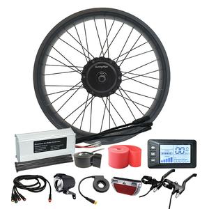 Kit de conversion de vélo électrique 500W le plus vendu, alimenté par batterie, pour <span class=keywords><strong>VTT</strong></span> électrique 26 pouces, avec <span class=keywords><strong>moteur</strong></span> de moyeu arrière pour Fat Bike - Product Image 1