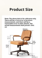 Chaise de bureau informatique ergonomique moderne en cuir PU avec dossier en maille, réglable en hauteur, pivotante et avec accoudoirs