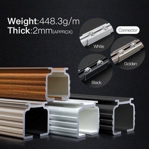 Zstarr Nhà Sản Xuất Bán Buôn Nhiệm Vụ Nặng Nề Rèm Theo Dõi Nhôm Rèm Theo Dõi Đường Sắt Đường Ray Cho Rèm Cửa - Product Image 3