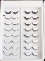 Faux cils en fibre végétale imprimés en 3D, bande super fine, réutilisables, végétaliens, sans cruauté, styles naturels et manga/anime
