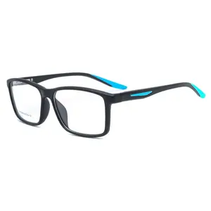 定制高品质TR90运动方形Tr90框架近视眼镜架最新模式男士