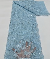 Superbe dentelle française 2026, tissu en dentelle brodée scintillante et pailletée, idéal pour robes de soirée et de fête