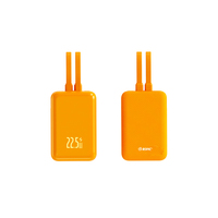 Nouvelle batterie externe portable grande capacité 40000mAh 30000mAh 20000mAh avec surface en tissu tressé et câbles intégrés