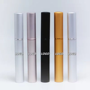Envases Personalizados de Aluminio Plateado y Dorado para Delineador de Ojos, Tubo de 5 ml para Suero de Crecimiento de Pestañas con Cepillo - Product Image 1