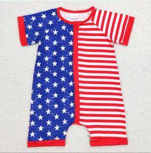 New Sibling Boys Baby Girls 4th Of July Stars Rompers Dresses <b>Clothes</b> Sets - Product Image 4