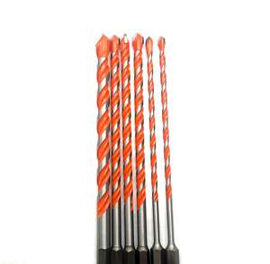 2025 6/8/10/12mm Orange trois poignées plates en alliage dur pointe verre carreaux de céramique multi-matériaux foret - Product Image 5