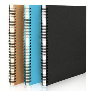 <b>Custom</b> A5 Spiral Ruled Journals Notebooks Black for Writing <b>Diary</b> Notebook - Product Image 1