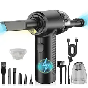 Compressed Air Duster Electric Air Duster and Vacuum 2 in 1 for Cleaning , Hairs, Crumbs for Computer, Keyboard, Car,Air Cans