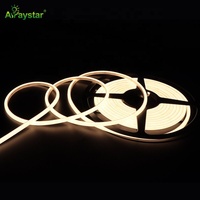 Lampu Neon Fleksibel Super Tipis 5*5mm 3 Sisi Bercahaya 24V IP67 Tahan Air Silikon LED Neon Flex