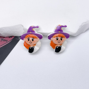 Accessoires en résine amusants pour Halloween : Fantômes, citrouilles, crânes – Décorations DIY pour coques de téléphone, breloques pour sabots, accessoires pour cheveux, artisanat en résine - Product Image 4