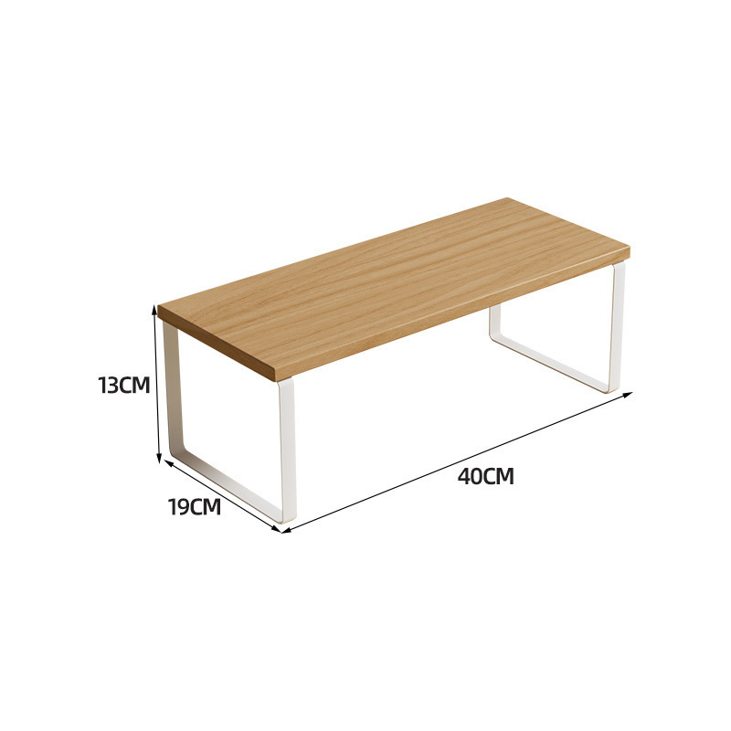 Natural wood color with white frame, small size 40X19X14.2CM