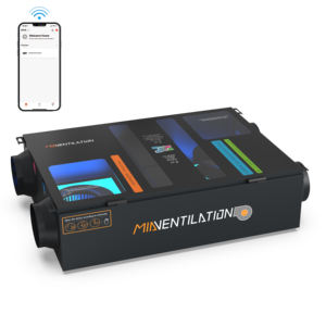 MIA 1000CMH Smart Air Ventilation System HVAC Parts Récupérateur <span class=keywords><strong>d</strong></span>'air avec serpentin <span class=keywords><strong>d</strong></span>'<span class=keywords><strong>eau</strong></span> pour l'air <span class=keywords><strong>d</strong></span>'entrée de chaleur et de refroidissement - Product Image 1