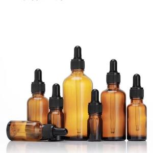 Botella de aceite esencial ámbar resistente a los rayos UV de alta calidad, botella de suero de 100ml, botella de vidrio esmerilado cuentagotas para Perfume - Product Image 1