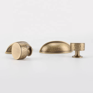 Hot Sale Shell <strong>Style</strong> Knurled <strong>Antique</strong> Brass Handle Kitchen Cabinet Handles <strong>Drawer</strong> Pulls and <strong>Knobs</strong> - Product Image 3