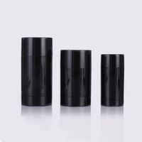 Tube de déodorant en plastique torsadé, vide, noir, blanc, transparent, 15ml, 30ml, 50ml, 75g