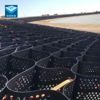 Géocell HDPE pour la stabilisation du gravier, allée de stationnement, accès aux routes, pavage perméable, renforcement du sol 100mm 150mm 200mm