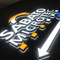 Enseigne extérieure personnalisée, logo 3D, enseigne murale pour entreprise, signalétique intérieure de bureau, conception d'enseignes, enseigne LED 3D pour entreprise