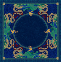 JCSL Tapis de table de mahjong décoratif en néoprène imprimé paysage floral et oiseaux, personnalisable en petites séries, vente en gros de luxe