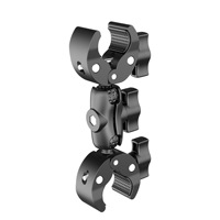 Double C /360 polyvalent et robuste °   Support de fixation double pour caméra d'action / guidon de moto/vélo / modification extérieure