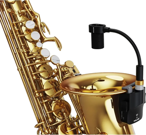 Micrófono de Saxofón Gooseneck Inalámbrico NUX B6 de Alta Resolución de 24 bits y 44.1 kHz con Cancelación de Ruido de 2.4 GHz <span class=keywords><strong>para</strong></span> Conferencias de Audio - Product Image 4