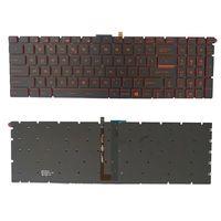 Clavier rétro-éclairé: clavier rétro-éclairé NO US pour MSI GT72 GT72S GT72VR GT73VR GP63 GS73 GS63 pour ordinateur portable MSI GT72 GT72S