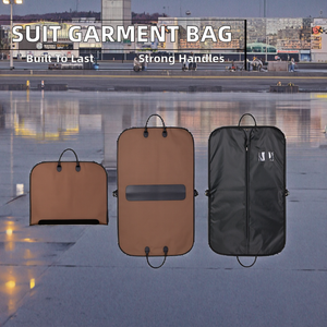 Strong Heavy Duty Non-Woven Handles Storage <b>Garment</b> Bag Carrier for Men's Suits 60X100CM - Product Image 2