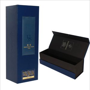 laminación de papel de embalaje de caja de cartón de vidrio de <span class=keywords><strong>vino</strong></span> de embalaje caja de regalo con inserto de espuma - Product Image 1