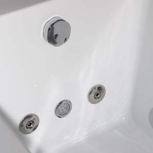 Baignoire <span class=keywords><strong>Jacuzzi</strong></span> Rectangulaire Moderne en Acrylique pour Adultes, Autoportante, Intérieur/<span class=keywords><strong>Extérieur</strong></span>, <span class=keywords><strong>3</strong></span> <span class=keywords><strong>Places</strong></span>, Utilisable comme Baignoire à Entraînement Facilité pour Salle de Bain d'Hôtel - Product Image 3