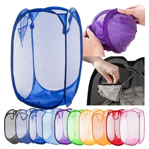 Nhà Máy Bán buôn tùy biến OEM Pop Up <span class=keywords><strong>Hamper</strong></span> lưới Popup giặt cản trở quần áo Giỏ ráp cản trở cho giỏ giặt - Product Image 5