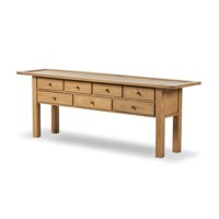 Table console moderne élégante et luxueuse en bois massif, fabriquée à la main, avec rangement durable pour le salon, pour l'ameublement du salon