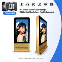 Pantalla Digital para Exteriores de Doble Cara, Multi-OS, 4K, Personalizada, Súper Brillante, Legible Bajo la Luz Solar, Resistente al Agua, con Soporte de Piso