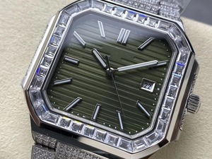 Montre mécanique en cristal de qualité supérieure TW Factory 5821 ETA 330 Mouvement Frozen Star T-Shaped Diamond PP Watch - Product Image 3