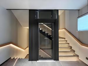 Ascensore Moderno di Lusso per Villa, Cabina in Lega di Alluminio e Vetro, Elevatore Panoramico Personalizzato Salvaspazio a Trazione - Product Image 4